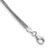Sterling Silver Rhodium-plated 3-Strand 9 inch Plus 1 inch Extender - Total 10 inch Anklet