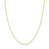 Diamond Graduated Half Tennis Necklace (3-1/4tcw)