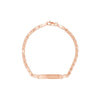 Kid's ID Bracelet on Heart Mirror Rope Chain
