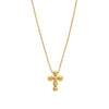Beaded Mini Cross Adjustable Necklace