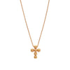 Beaded Mini Cross Adjustable Necklace