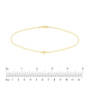 Paper Clip Anklet with Cross
