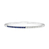 50/50 Sapphire &amp; Diamond Flex Tennis Bracelet