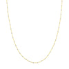 1.80mm Two-Tone Saturn Bead Chain with Spring Ring