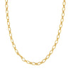 Hollow Oval Link 1+1 Chain Necklace