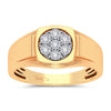 10K 0.13Ct Diamond Mens Ring