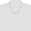 10K 2mm Diamond-Cut Rope Chain