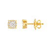 3/8tcw Diamond Frame Stud Earrings