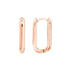 20mm Oblong Polished Mini Hoops