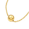 Puffy Bead Charm Necklace
