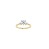 14K Yellow 6.5 mm Round Engagement Ring Mounting