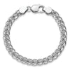 Sterling Silver Rhodium-plated Polished Link Bracelet