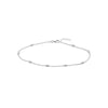 D/C Oval Moon Stations Anklet
