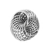 Sterling Silver Spiral Love Knot Stud Earrings on Post Back