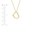 Open Heart Pendant Adjustable Necklace