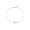 Sideways Cross Bracelet with 1/6tcw Diamond