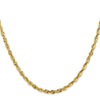 10K 3.5mm Diamond-Cut Lightweight Rope Chain