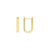 Thin Paper Clip Huggie Earrings