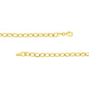 Hollow Graduated Oval Link Necklace