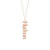 7mm Vertical Typewriter Font Necklace