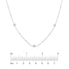 Diamond Star Bezels and Beads Necklace