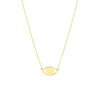 Evil Eye Cutout Adjustable Necklace