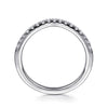 14K White Gold Diamond Wedding Band