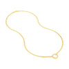 Diamond Circle Snake Necklace