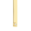 Bar Earrings in Plated Sterling Silver with CZ