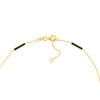 Black Enamel Alternating Bar Anklet