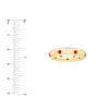 Staggered Ruby &amp; Diamond Ring