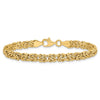14K Polished Byzantine Bracelet
