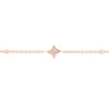 Diamond Star Bezels and Beads Bracelet