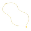Dangle Disk Paper Clip Necklace