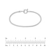 Sterling Silver 3mm Snake Chain Bracelet with Spring Ring