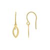 Mini Open Marquise Dangle Earrings