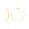 50mm x 1.2mm Hoop Post Earrings