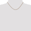 14K Rose Gold 1.2mm Spiga Chain