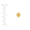 Square Lattice Pattern Stud Earrings
