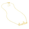 7mm Doodle Nameplate Necklace