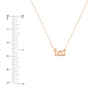 Gothic Leo Nameplate Necklace