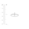 Sideways Cross Ring with 1/6tcw Diamond