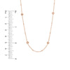 Diamond Bezels and Beads Necklace