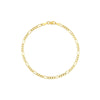 2.85mm Light Concave Figaro Chain with Lobster Lock