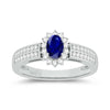 14K 0.25Ct  Diamond  Sapphire  Ring