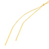 Double Staple Bar Lariat Necklace