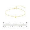 Simple Mini Heart On Rolo Anklet