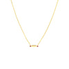 Mini Hexagon Bar with Ruby Necklace