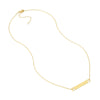 Mini Bar Necklace with Paw Cutouts