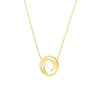 Open Swirl with Diamond Adjustable Necklace